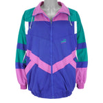 Puma - Green, Pink & Blue Colorblock Jacket 1990s X-Large Vintage Retro