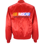 NASCAR (Taylor) - Americas Motorsport Satin Jacket 1990s Medium Vintage Retro