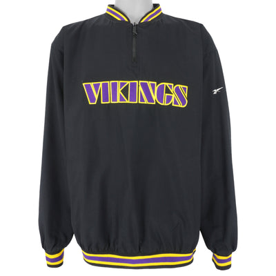 Reebok - Minnesota Vikings 1/4 Zip Windbreaker 1990s Large