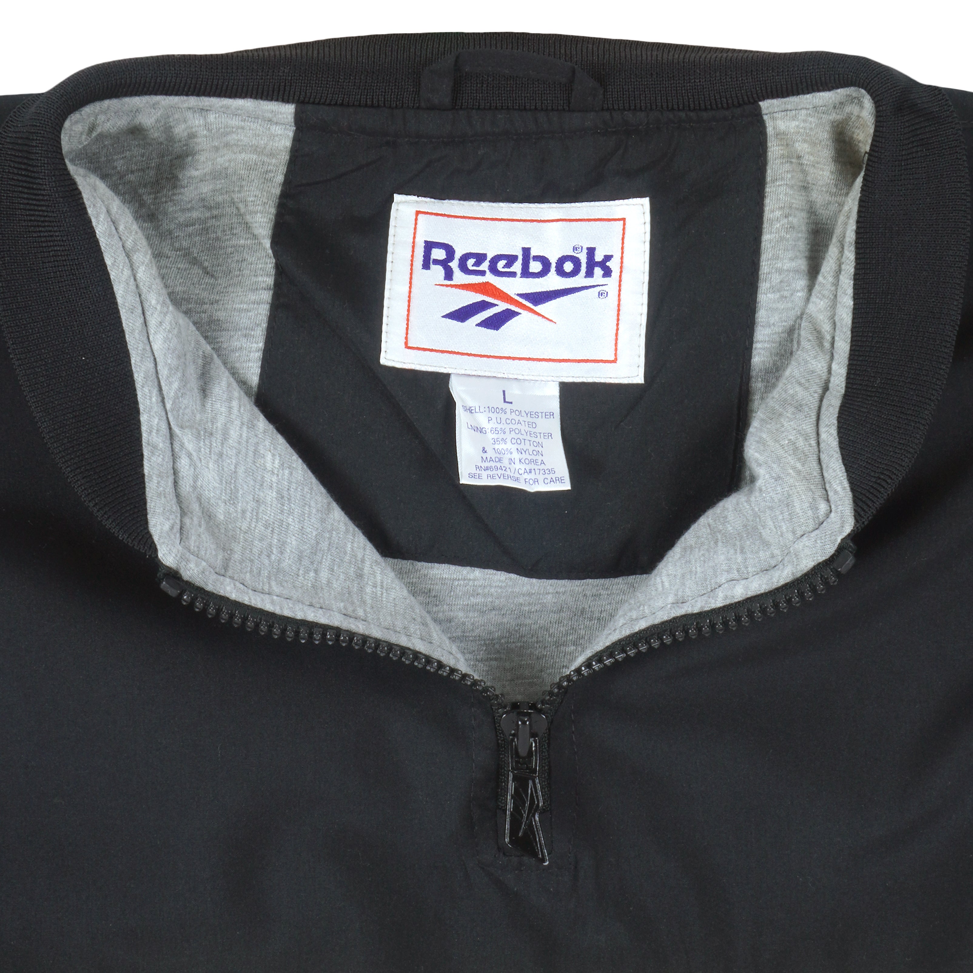 Reebok - Minnesota Vikings 1/4 Zip Windbreaker 1990s Large Vintage Retro Football