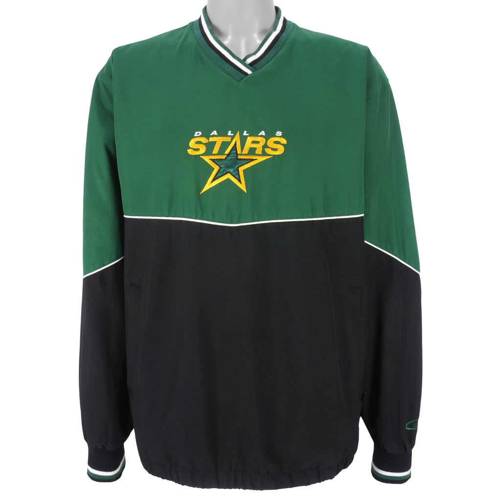 NHL - Dallas Stars Embroidered Pullover Windbreaker  1990s 2X-Large Vintage Retro Hockey