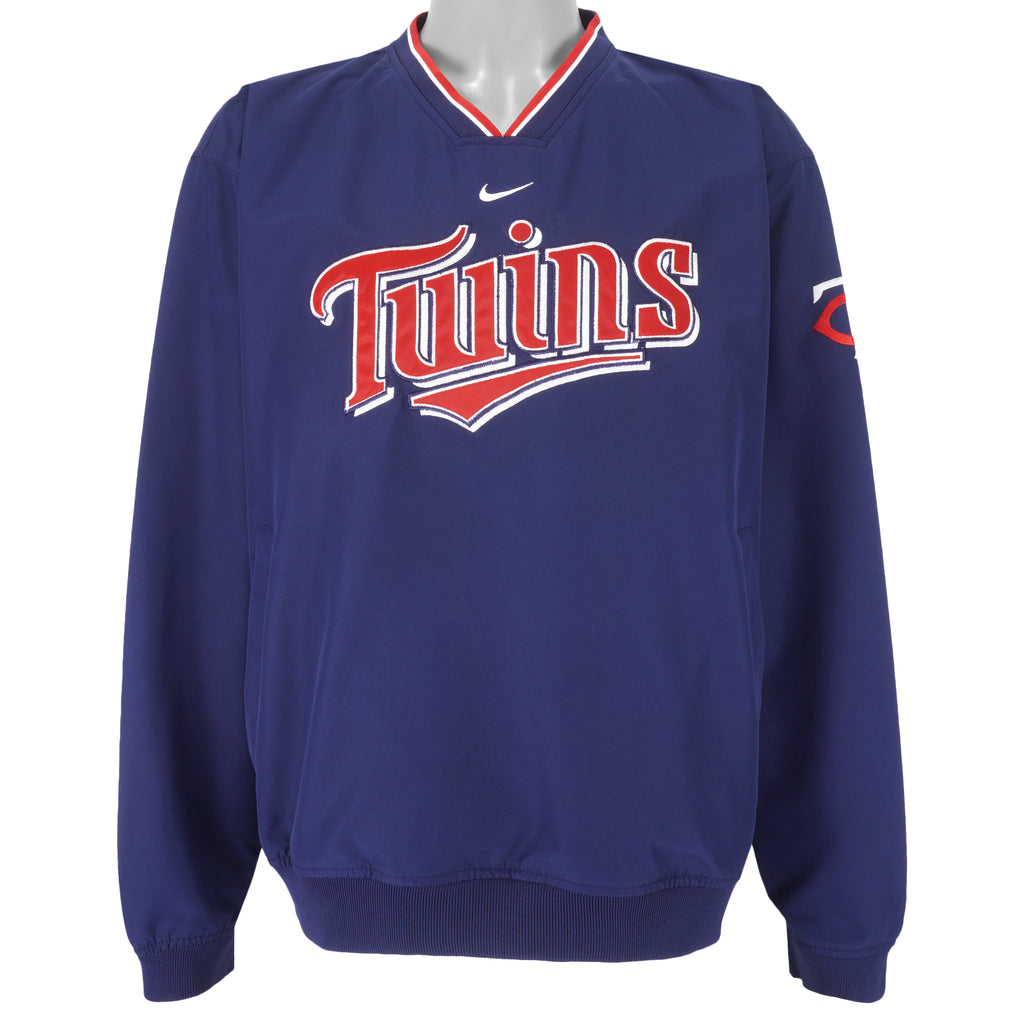 Nike - Minnesota Twins Pullover Windbreaker 1990s Meidum Vintage Retro Baseball