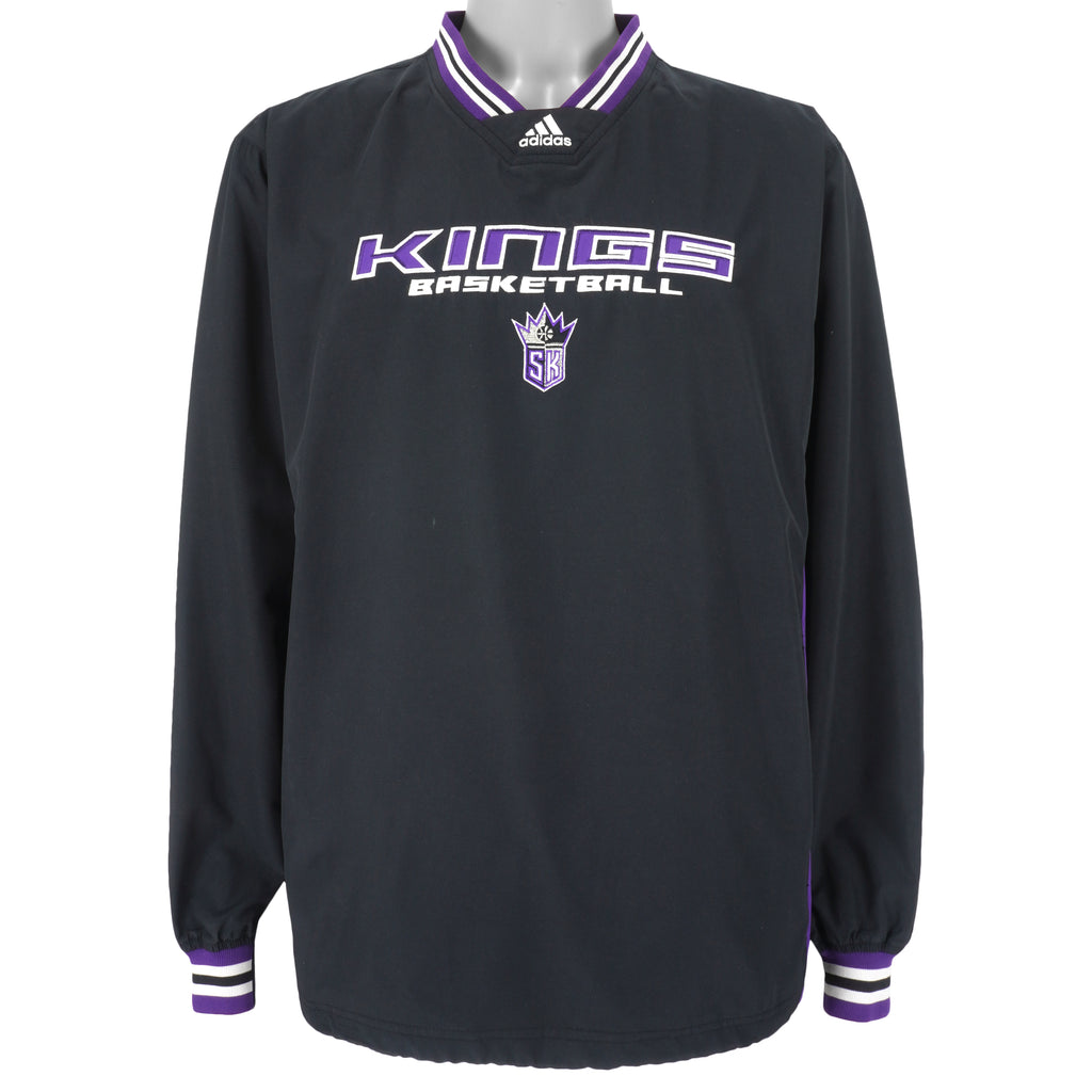Vintage Adidas - Sacramento Kings Embroidered Windbreaker Medium ...