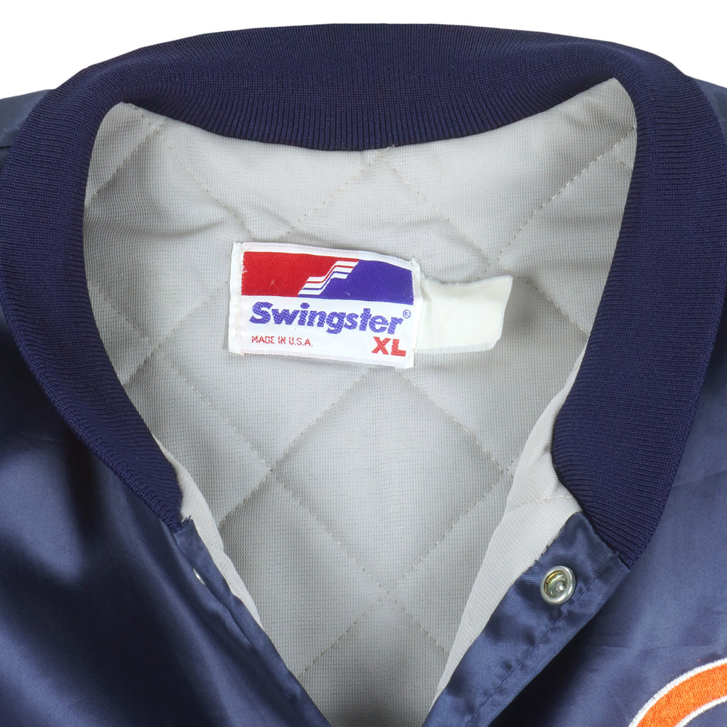 NFL (Swingster) - Chicago Bears Satin Jacket 1990s X-Large Vintage Retro Football 