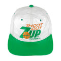 Logo 7 - 7-Up, Shoot Out Leather Basketball Strapback Hat 1990s OSFA Vintage Retro