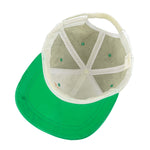 Logo 7 - 7-Up, Shoot Out Leather Basketball Strapback Hat 1990s OSFA Vintage Retro