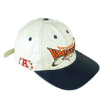 NFL (Pro Elite) - Denver Broncos Embroidered Leather Strapback Hat 1990s OSFA Vintage Retro