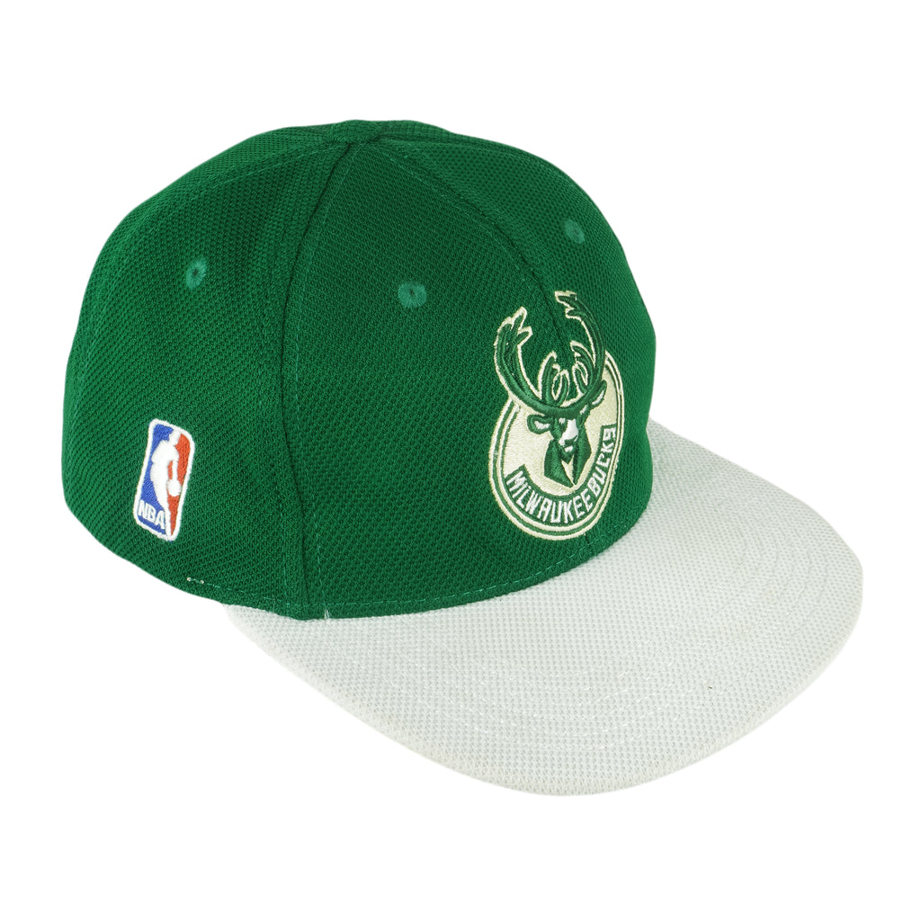 Adidas - Milwaukee Bucks Embroidered Snapback Hat 1990s OSFA Vintage Retro Basketball