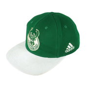 Adidas - Milwaukee Bucks Embroidered Snapback Hat 1990s OSFA Vintage Retro Basketball