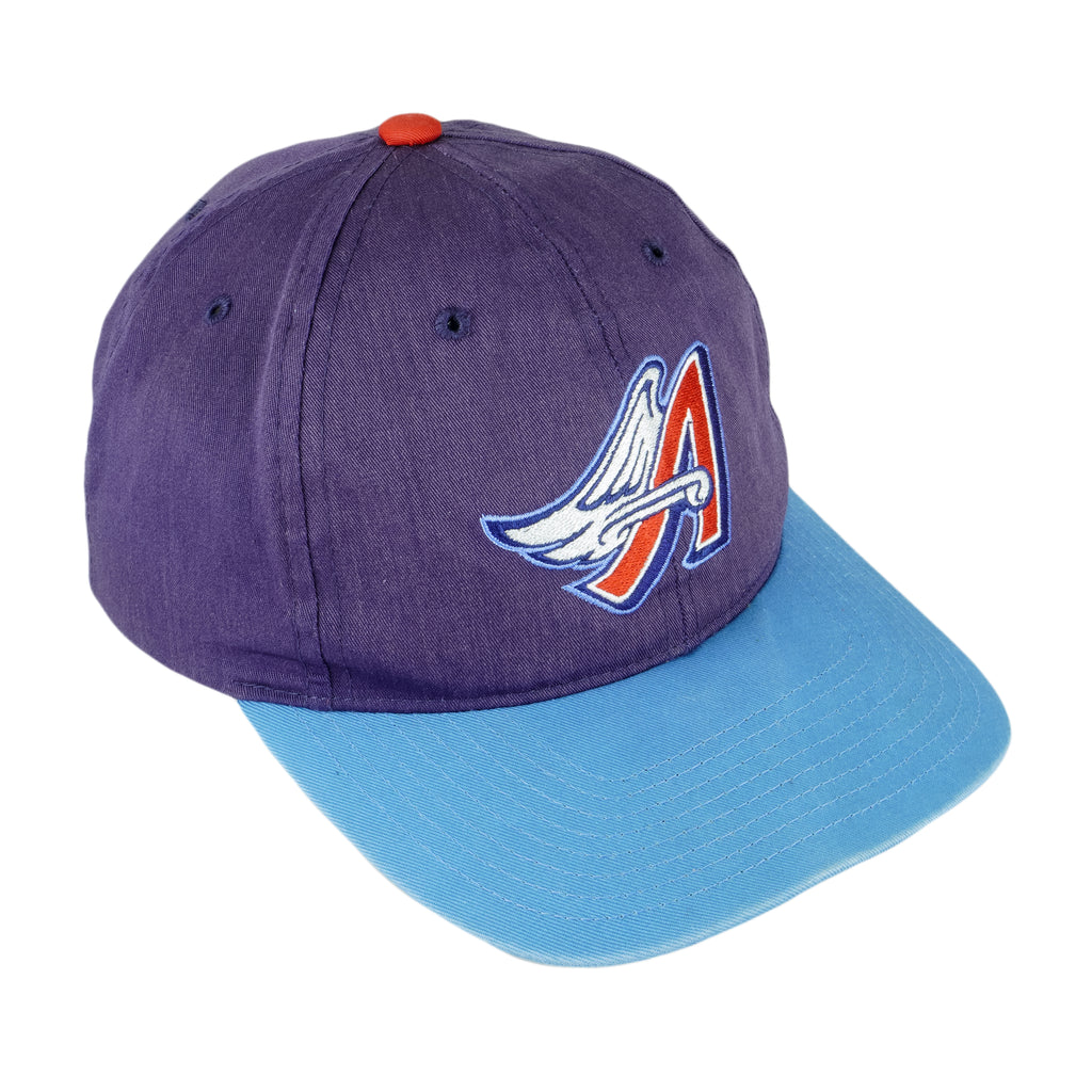 MLB  (Genuine Merchandise) - Anaheim Angels Embroidered Snapback Hat 1990s OSFA Vintage Retro