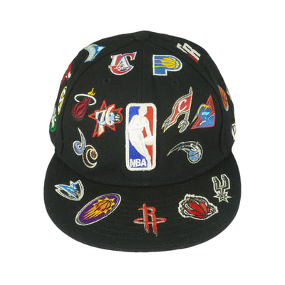 NBA (New Era) - Embroidered Team Logos Fitted Hat 2000s 7-1/2