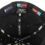 NBA (New Era) - Embroidered Team Logo All-Over-Print Fitted Hat 7-1/2