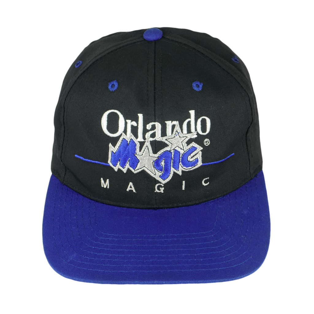 NBA (Twins) - Orlando Magic Spell-Out Snapback Hat 1990s OSFA Vintage Retro