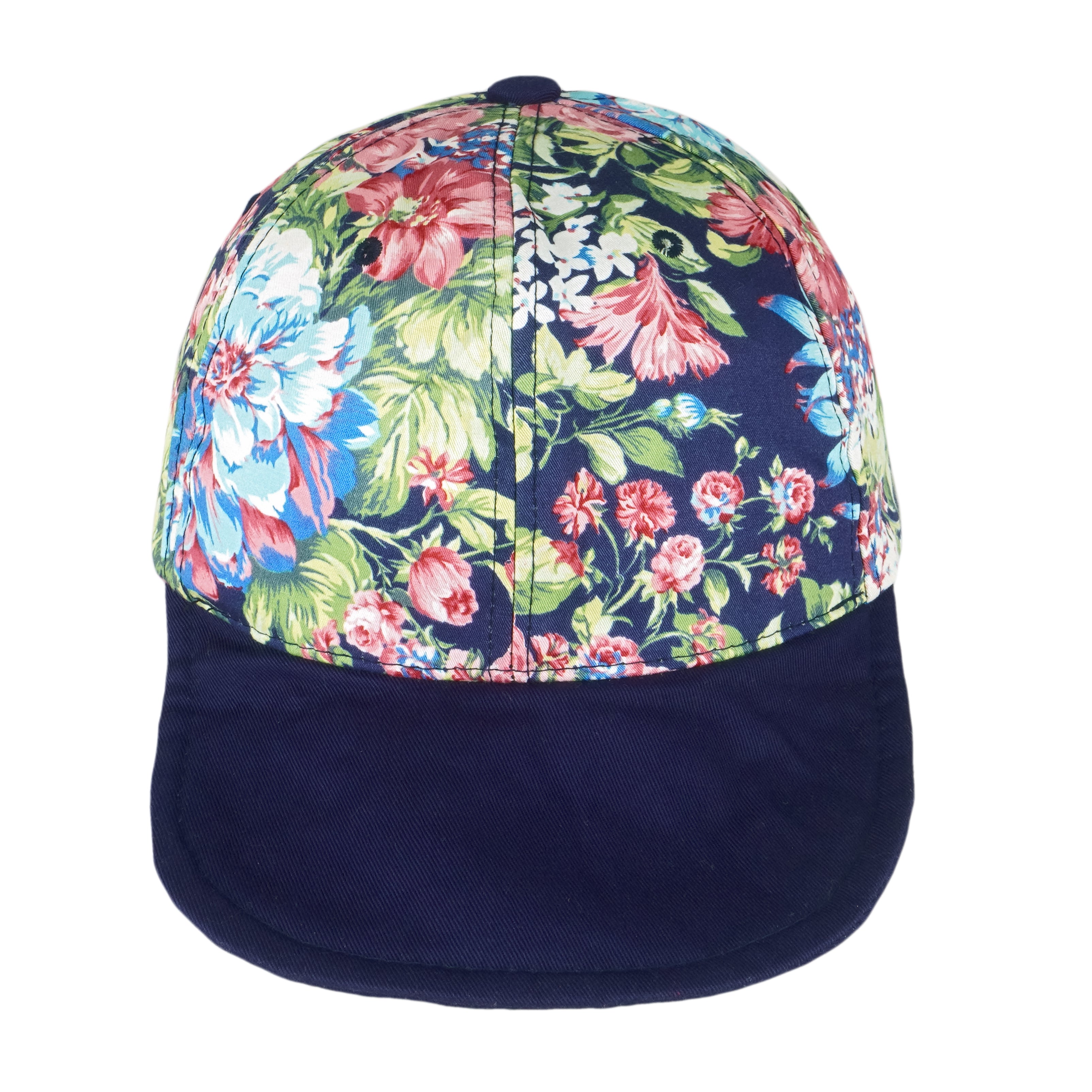 Vintage - Floral Beautiful Spell-Out Snapback Hat OSFA