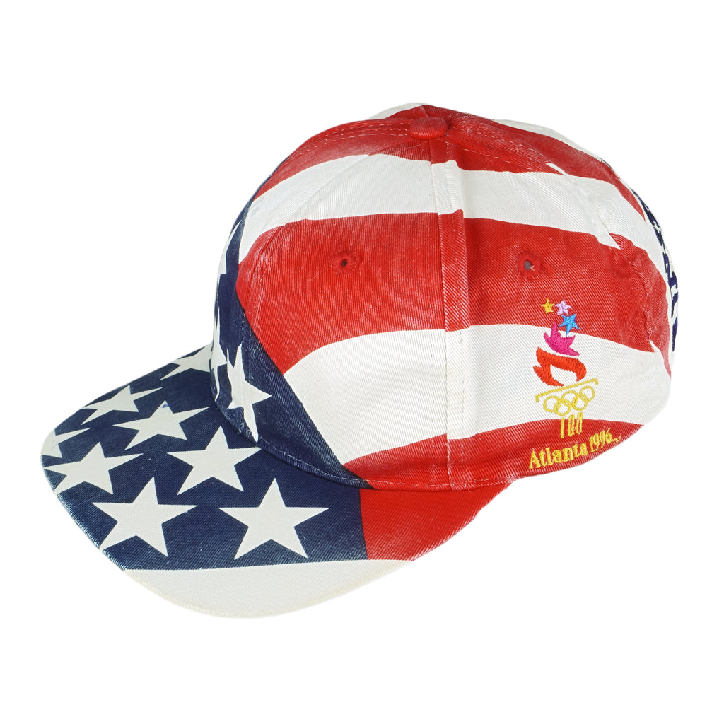 Vintage - United States Atlanta Olympic Games Snapback Hat 1996 OSFA Retro