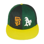 MLB (ANNCO) - San Francisco Giants & Oakland Athletics Snapback Hat 1980s OSFA