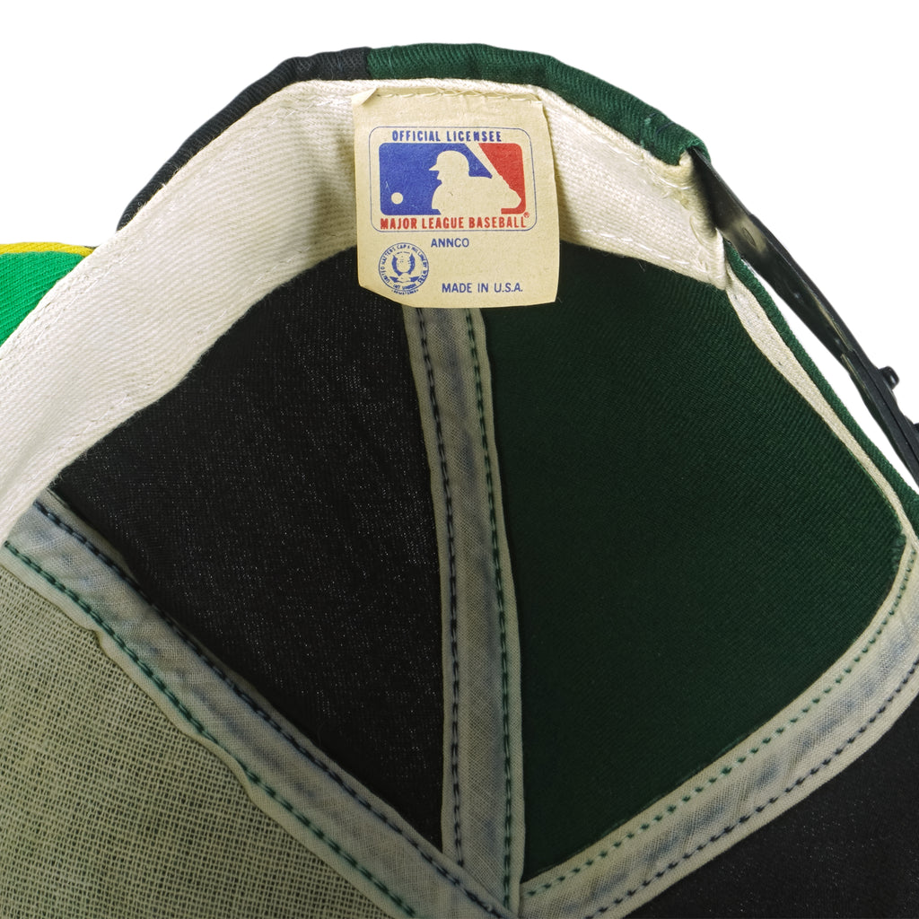 MLB  (ANNCO) - San Francisco Giants / Oakland Athletics Snapback Hat 1990s OSFA Vintage Retro