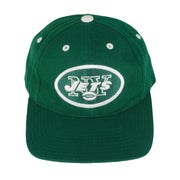 NFL (Logo Athletic) - New York Jets Embroidered Snapback Hat 1990s OSFA Vintage Retro