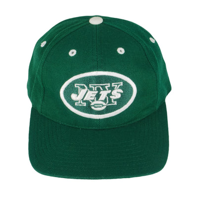 NFL (Logo Athletic) - New York Jets Embroidered Snapback Hat 1990s OSFA