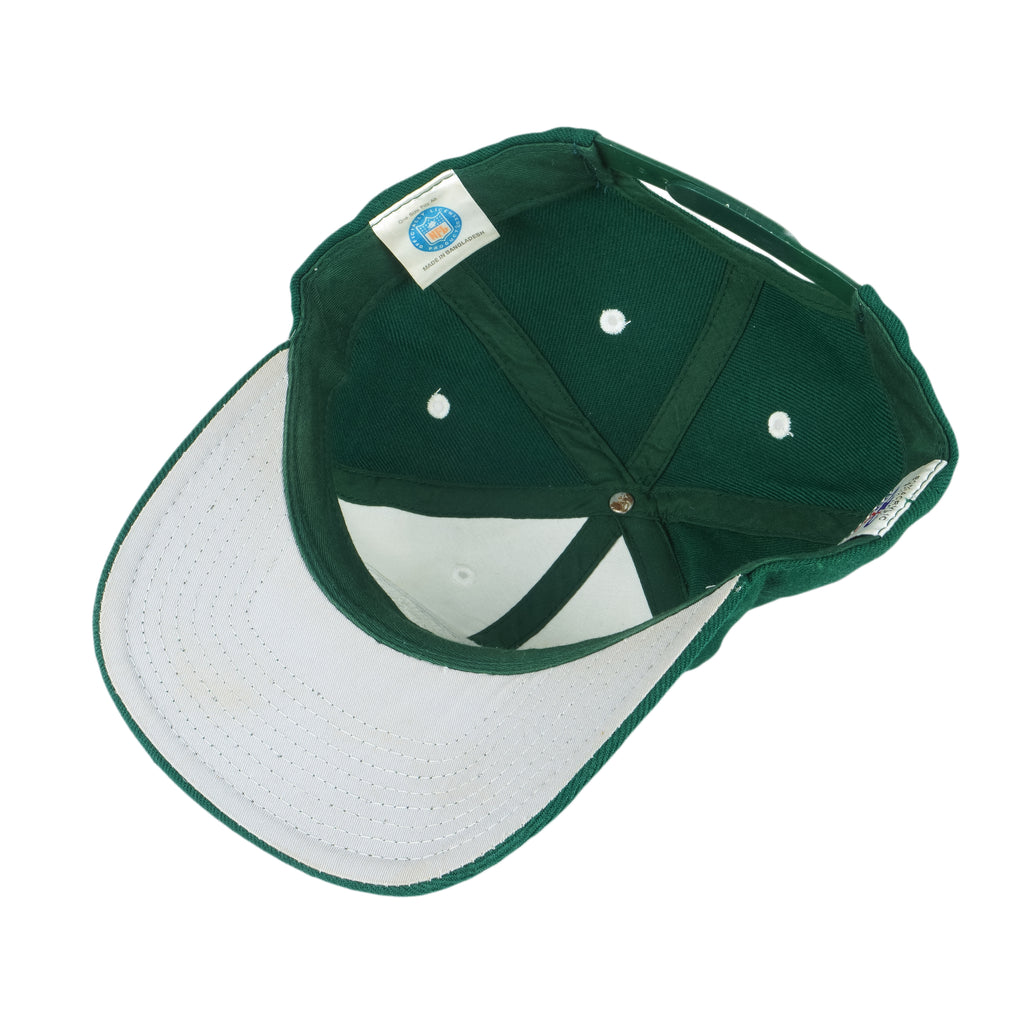NFL (Logo Athletic) - New York Jets Embroidered Snapback Hat 1990s OSFA Vintage Retro
