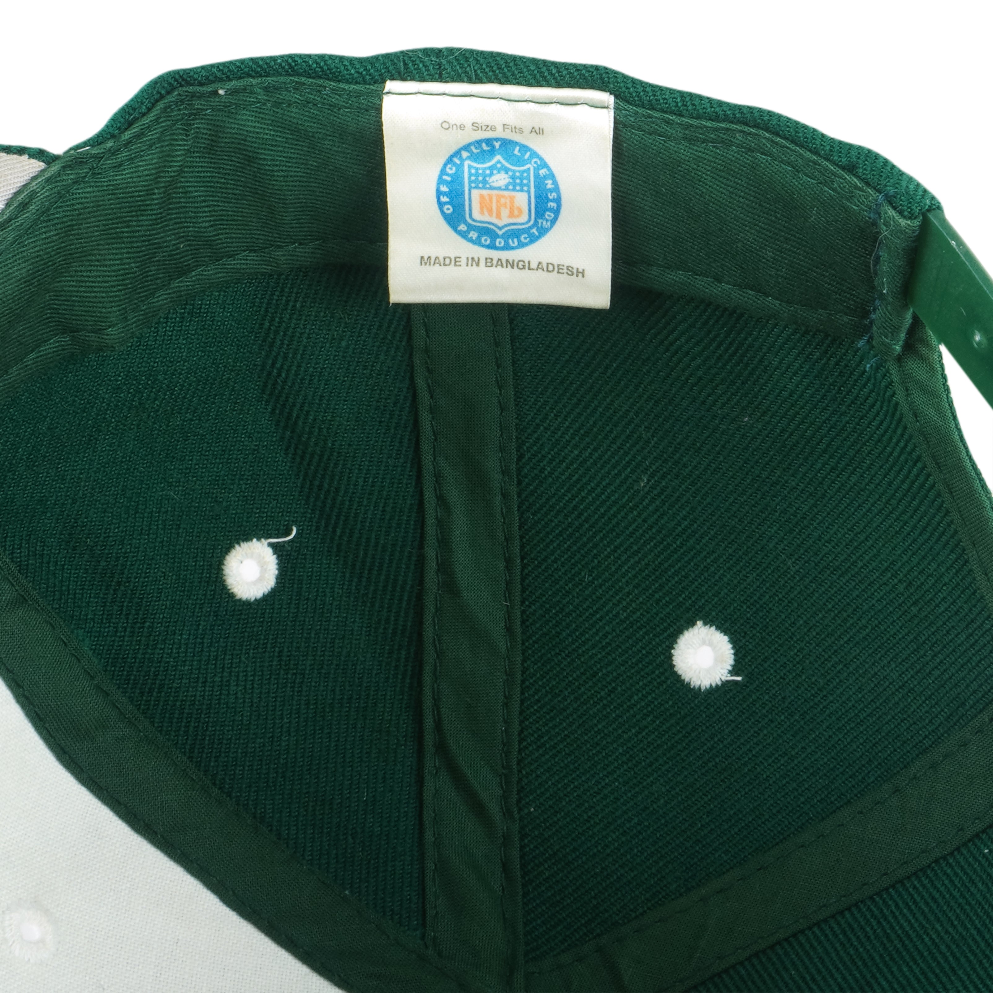 NFL (Logo Athletic) - New York Jets Embroidered Snapback Hat 1990s OSFA Vintage Retro