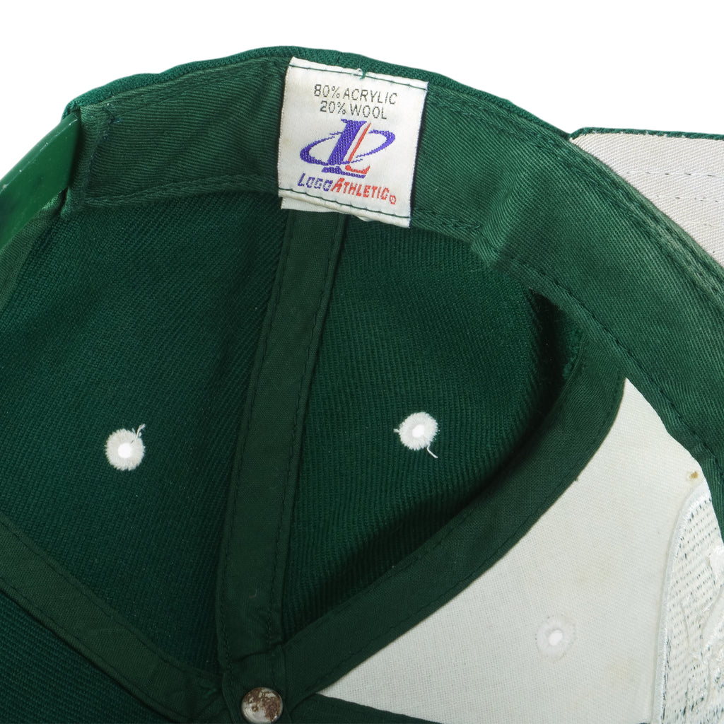 NFL (Logo Athletic) - New York Jets Embroidered Snapback Hat 1990s OSFA Vintage Retro
