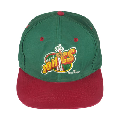 NBA (Logo 7) - Seattle SuperSonics Embroidered Snapback Hat 1994 OSFA