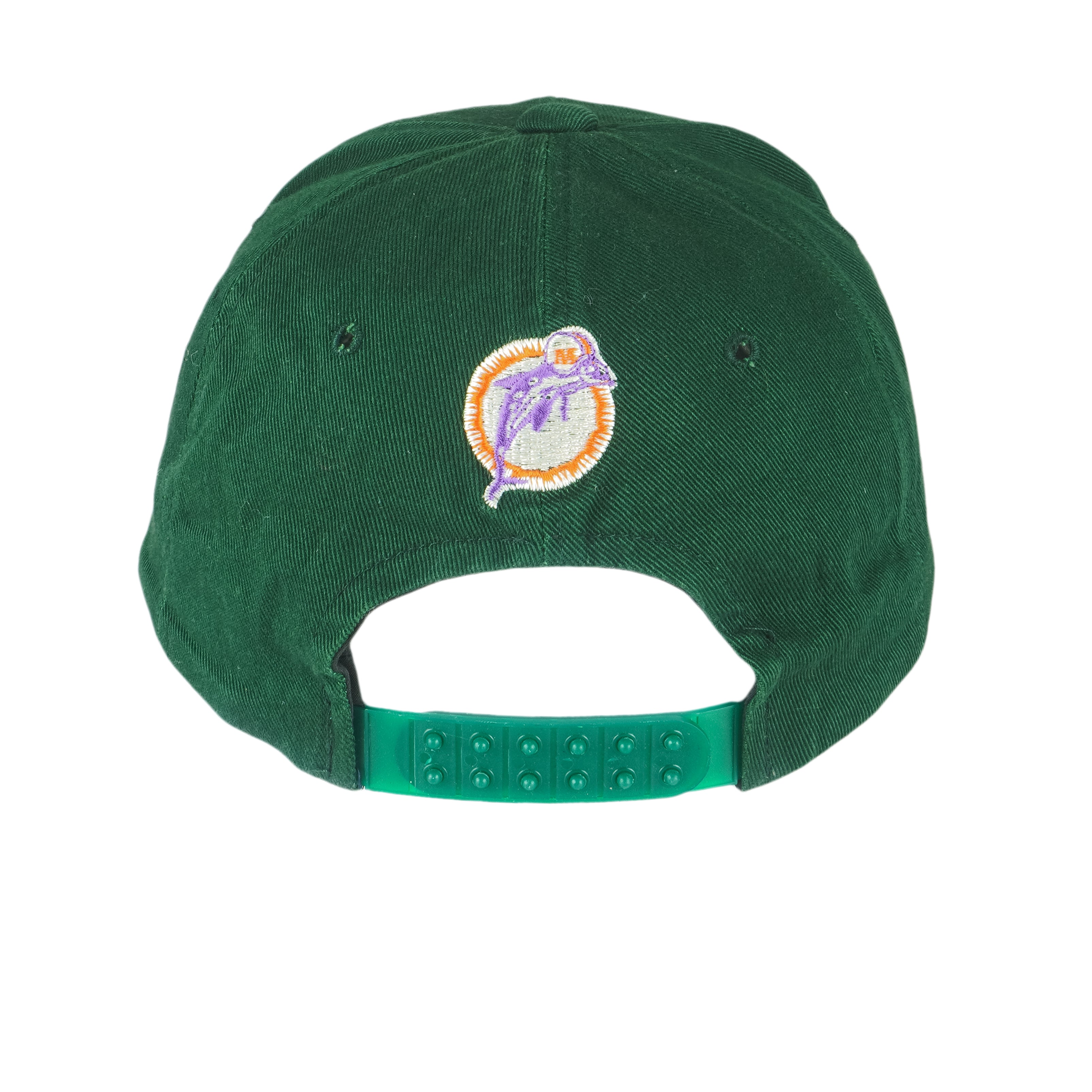 NFL (Collegiate Licensed Product) - Miami Dolphins Embroidered Snapback Hat 1990s OSFA Vintage Retro