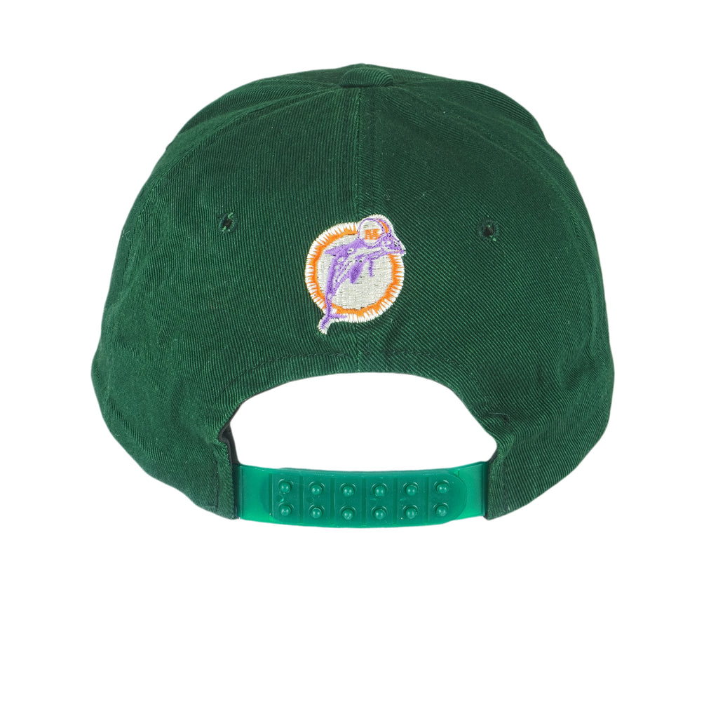 NFL (Collegiate Licensed Product) - Miami Dolphins Embroidered Snapback Hat 1990s OSFA Vintage Retro