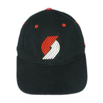 NBA (Nike) - Portland Trail Blazers Embroidered Wool Strapback Hat 1990s OSFA Vintage Retro