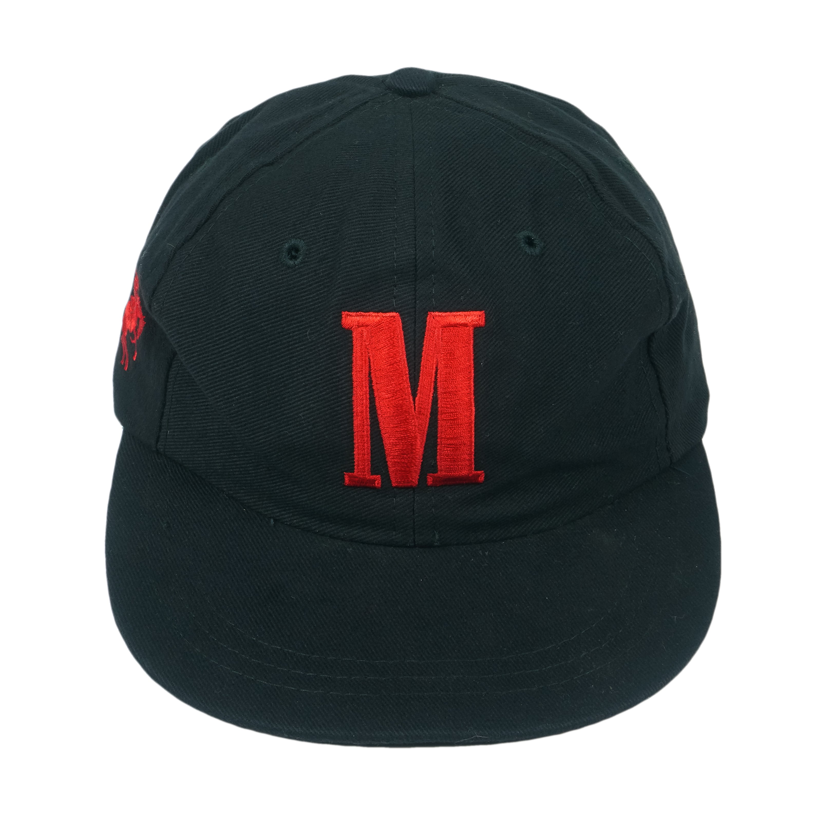 Vintage (Marlboro) - Black Embroidered M Strapback Hat 1990s OSFA