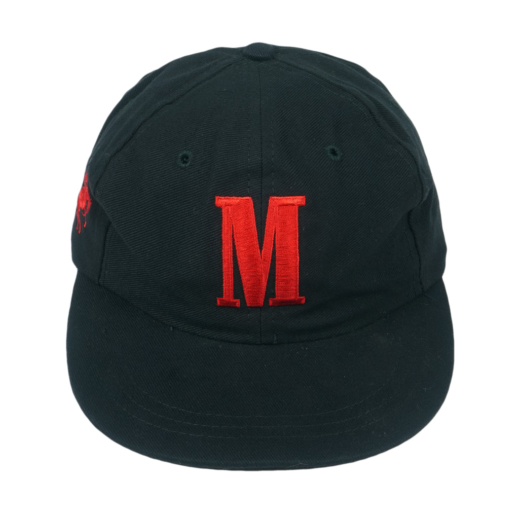 Vintage (Marlboro) - Black Embroidered M Strapback Hat 1990s OSFA