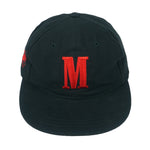 Vintage (Marlboro) - Black Embroidered M Strapback Hat 1990s OSFA