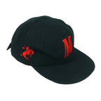 Vintage (Marlboro) - Black Embroidered M Strapback Hat 1990s OSFA