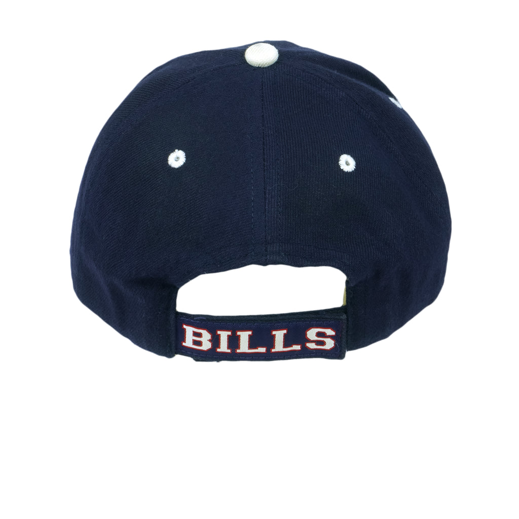 NFL (Twins Enterprise) - Buffalo Bills Embroidered Strapback Hat 1990s OSFA Vintage Retro