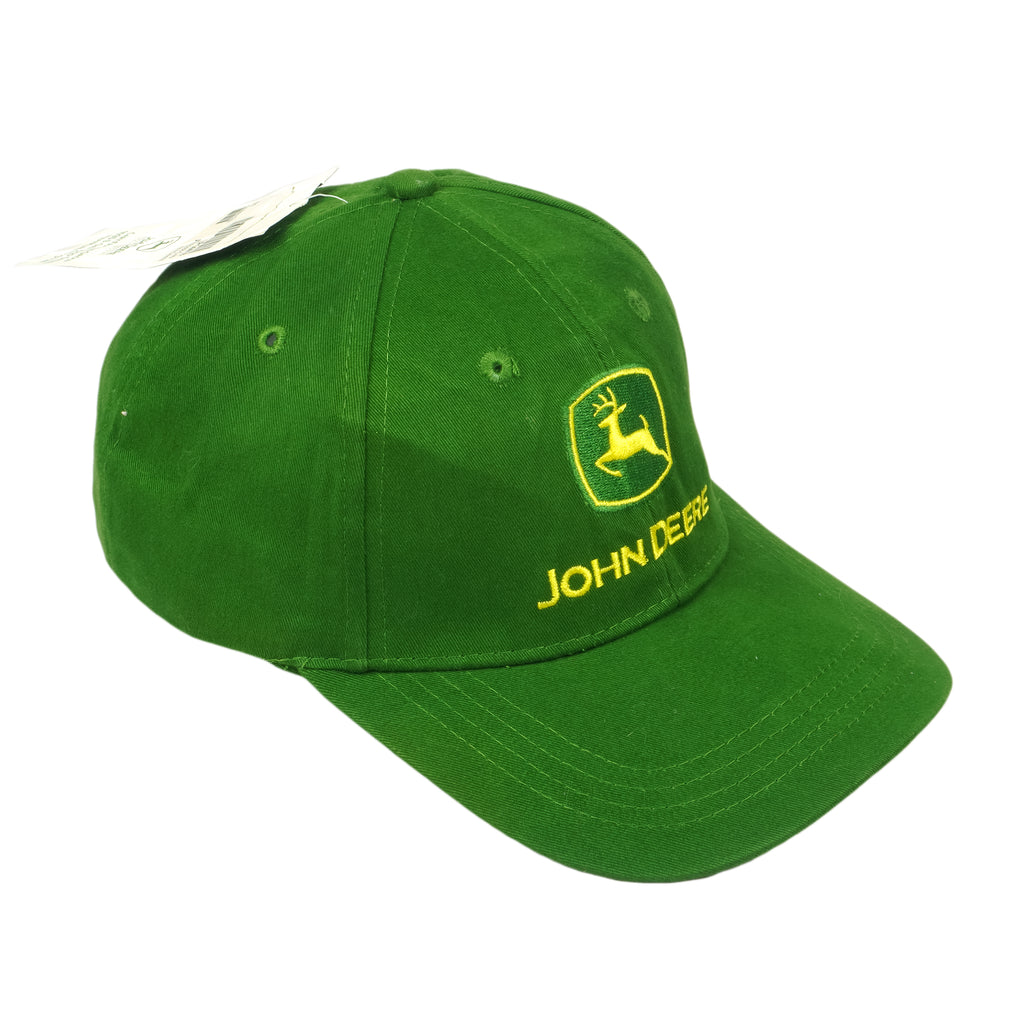 Vintage - John Deere Nothing Runs Like a Deere Strapback Hat with Tags 1990s OSFA Deadstock Retro