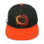 Vintage (Marlboro) - Black & Orange Adventure Team Lizard Rock Strapback Hat 1990s OSFA Retro Smokes