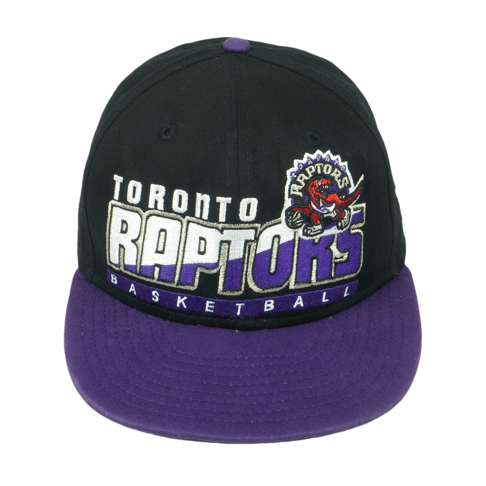 NBA (New Era) - Toronto Raptors Adjustable Hat 1990s OSFA Vintage Retro Basketball