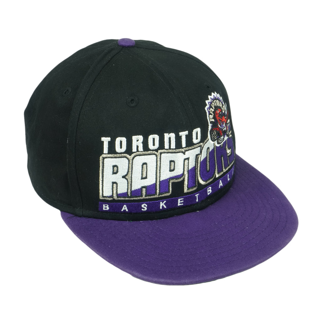 NBA (New Era) - Toronto Raptors Adjustable Hat 1990s OSFA Vintage Retro Basketball