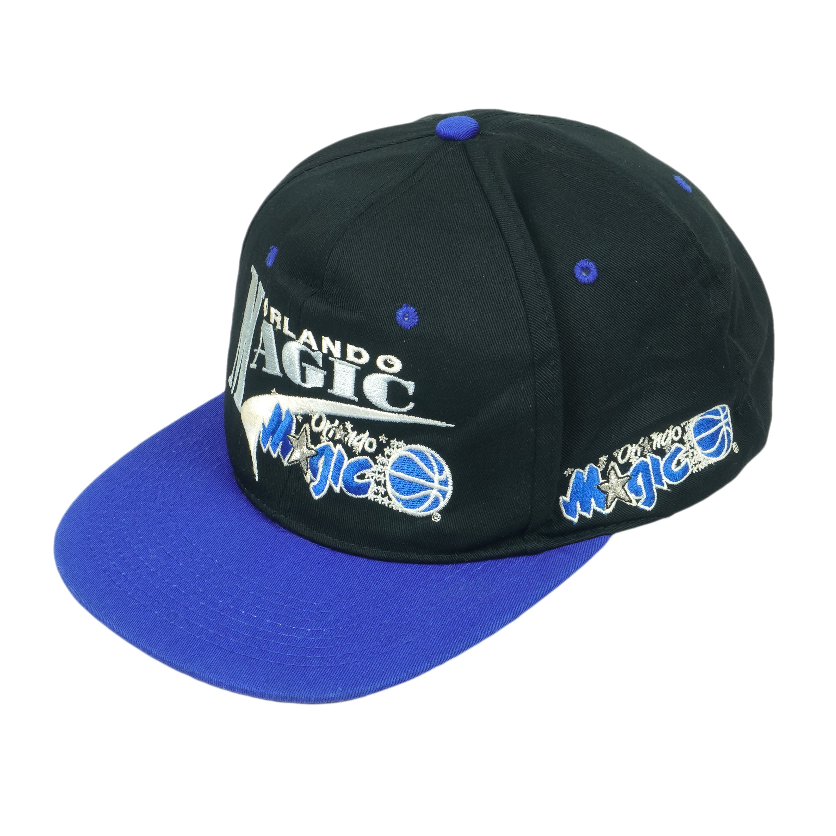NBA - Orlando Magic Embroidered Logo Snapback Hat 1990s OSFA Vintage Retro