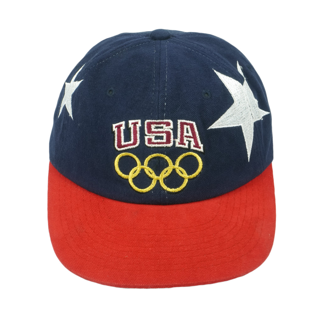 Champion - USA Olympic Team Snapback Hat 1990s OSFA Vintage Retro