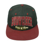 Budweiser - King of Beers Embroidered Logo Snapback 1990s OSFA