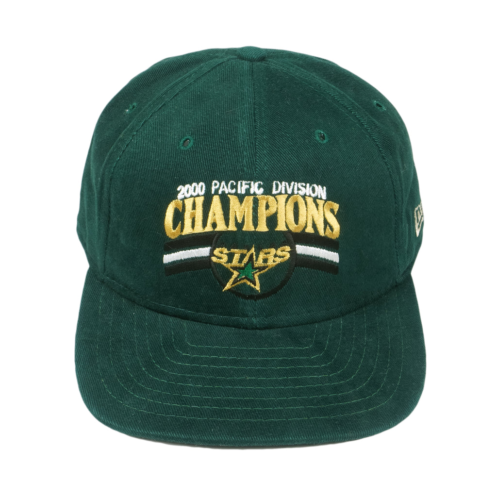 NHL (New Era) - Dallas Stars Pacific Division Champions Strapback Hat 2000 OSFA Vintage Retro Playoffs