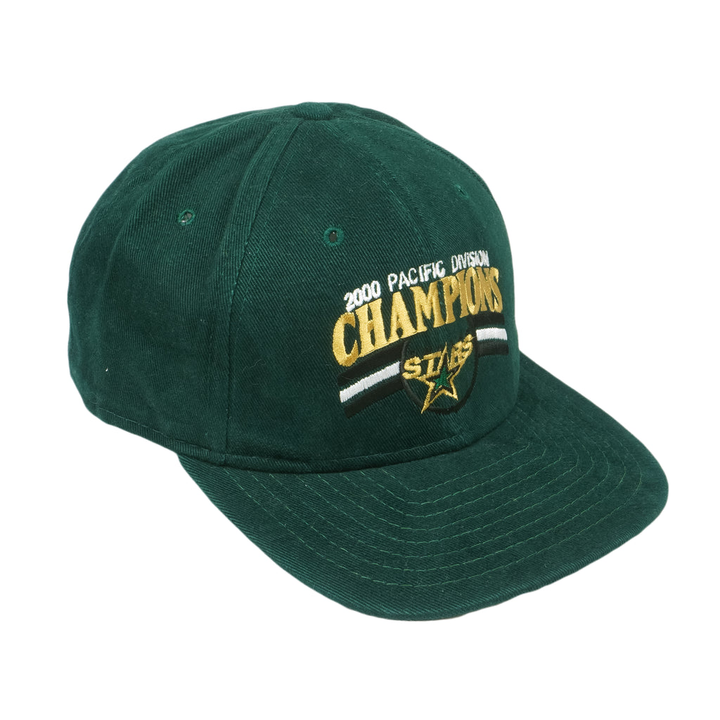 NHL (New Era) - Dallas Stars Pacific Division Champions Strapback Hat 2000 OSFA Vintage Retro Playoffs
