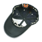 Vintage - Silver Wu-Tang Clan Embroidered Flexible Fitted Hat 1996 Larg