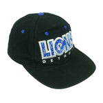 NFL (Drew Pearson) - Detroit Lions Embroidered Strapback Hat 1990s OSFA