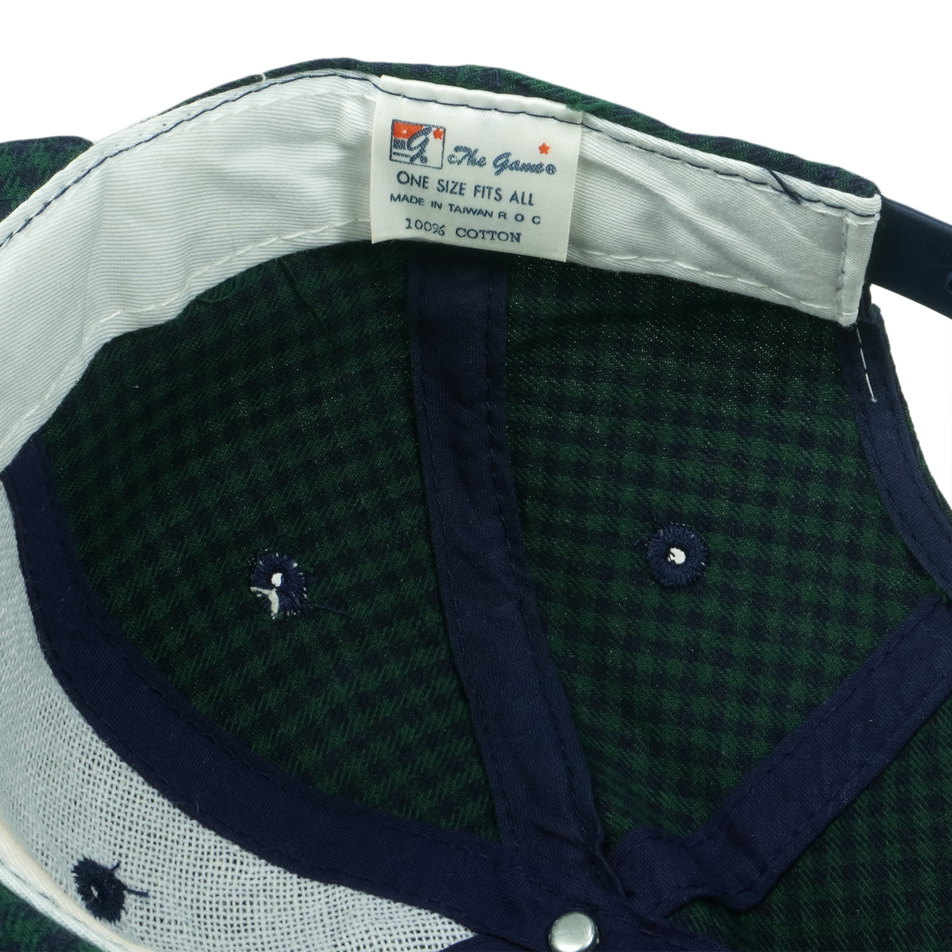Vintage (The Game) - Atlanta Olympic Games Collection Checked Strapback Hat 1996 OSFA with Gold Embroidery