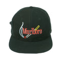 Marlboro - Black Embroidered Cigarette Strapback Hat 1990s OSFA Vintage 