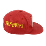 Marlboro - Ferrari Embroidered Spell-Out Snapback Hat 1990s OSFA Vintage Formula 1 Racing