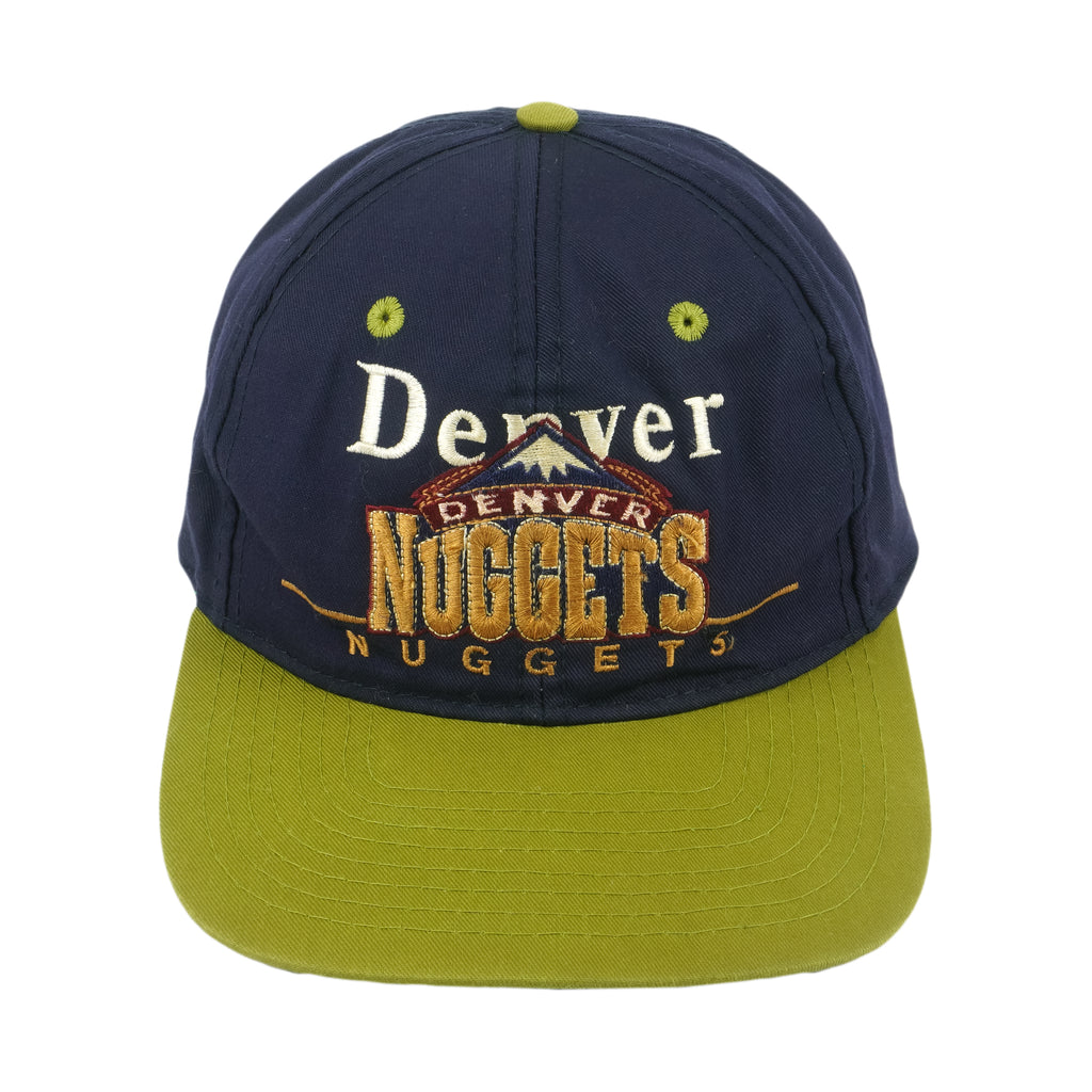 NBA (Twins Enterprise) - Denver Nuggets Embroidered Snapback Hat 1990s OSFA Vintage Retro